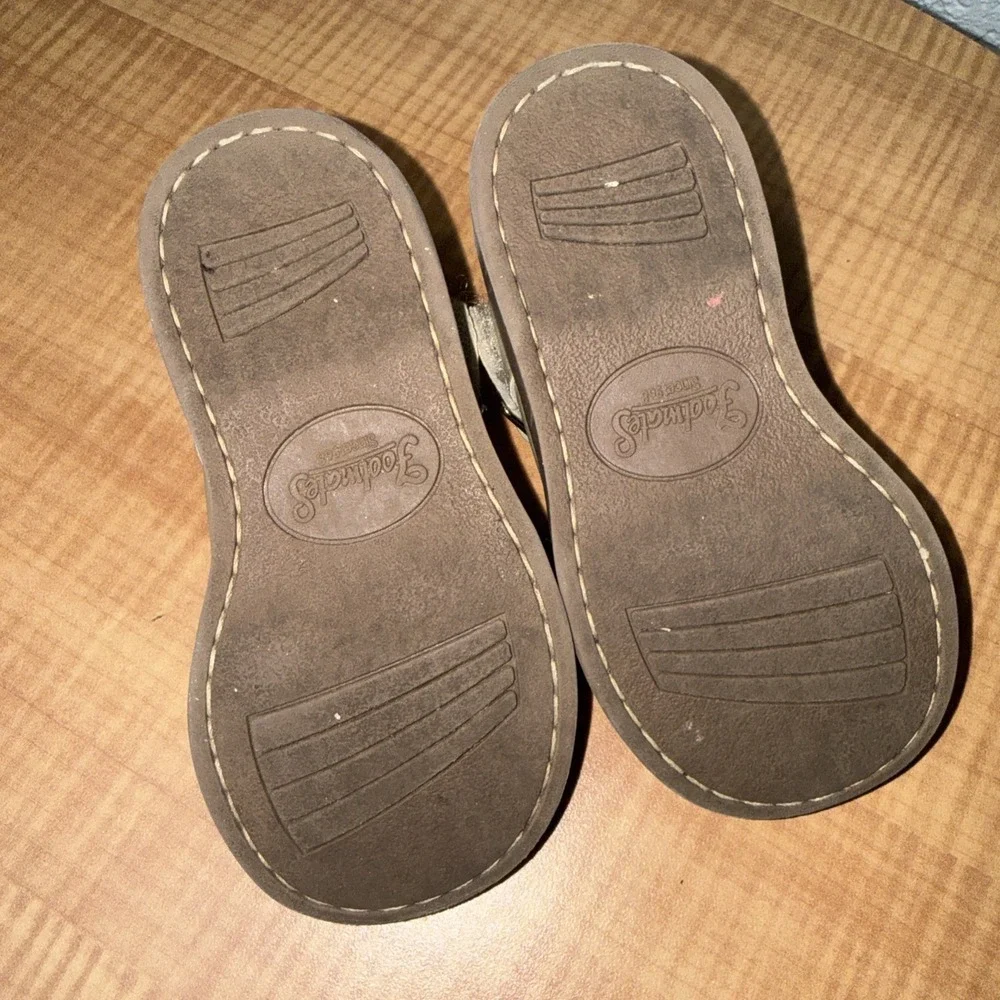 FOOTMATES Sherry Gold Leather T-Strap Mary Jane Shoes Toddler Girls US 6 Wide